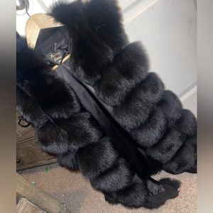 Fox fur vest